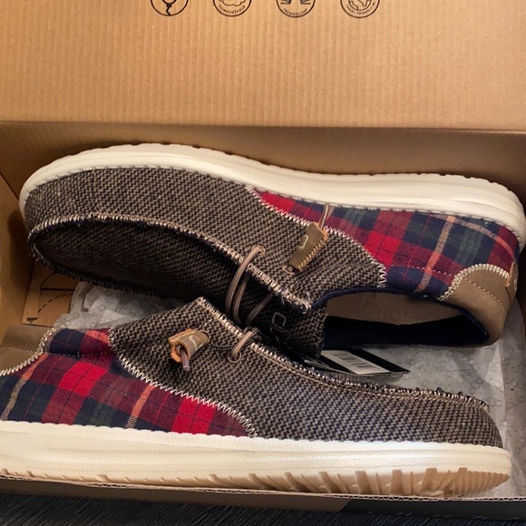 Hey Dude Wally Tartan Mix 